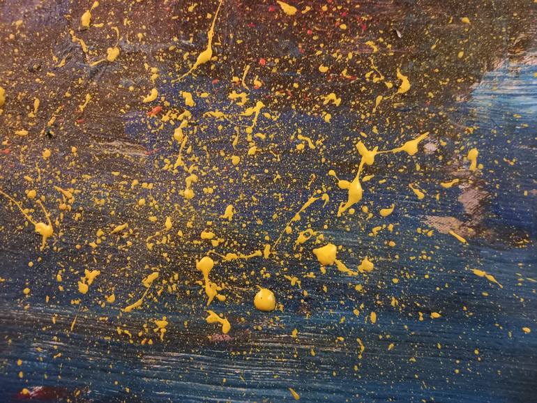 Original Abstract People Painting by Iryna Calinicenco