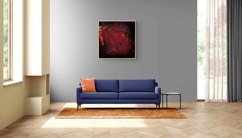 Original Abstract Expressionism Abstract Painting by Iryna Calinicenco