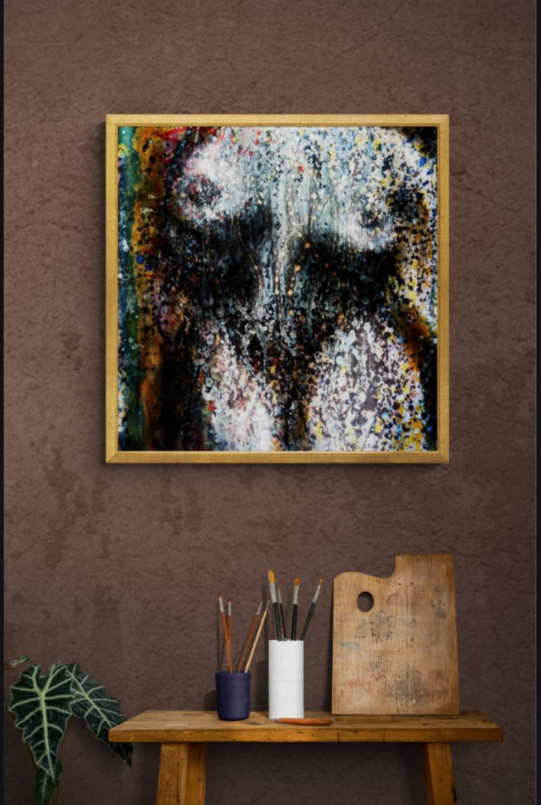 Original Abstract Expressionism Erotic Digital by Iryna Calinicenco