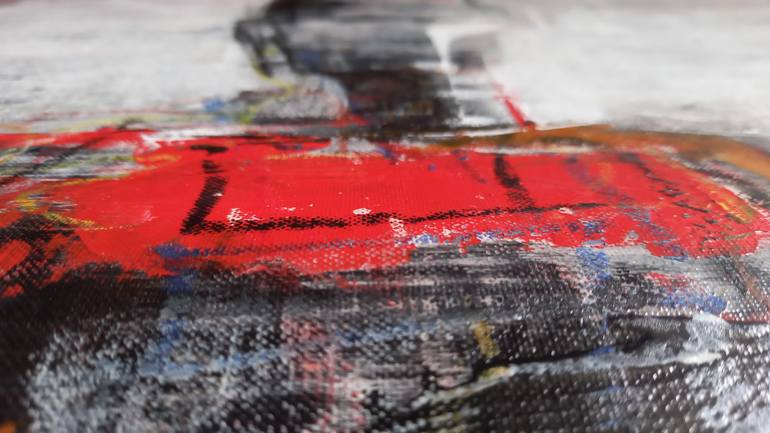 Original Abstract Expressionism People Painting by Iryna Calinicenco