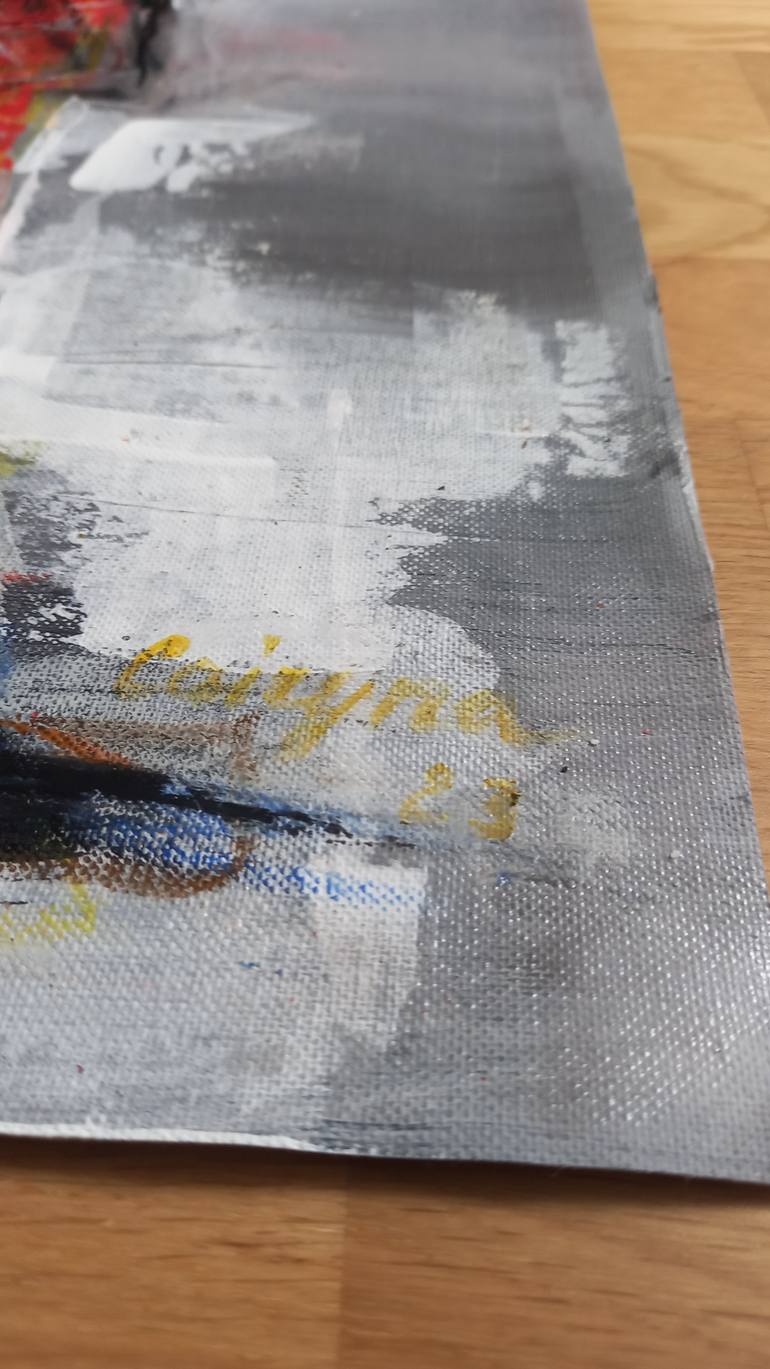 Original Abstract Expressionism People Painting by Iryna Calinicenco