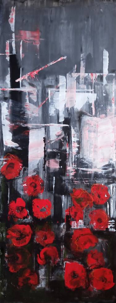 Original Fine Art Floral Paintings by Iryna Calinicenco