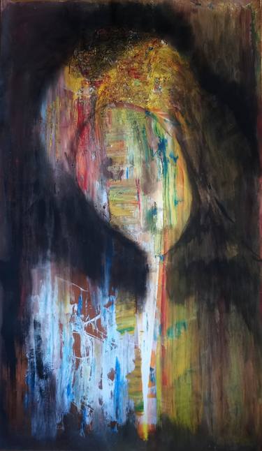 Original Abstract Expressionism Portrait Paintings by Iryna Calinicenco