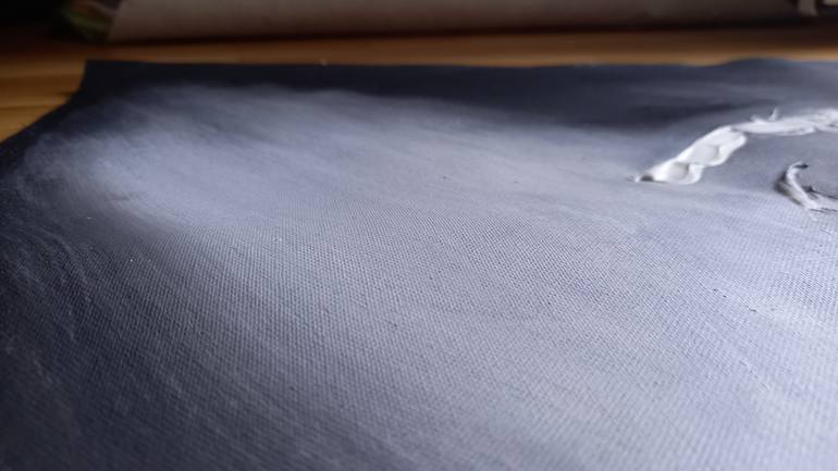 Original Abstract Expressionism People Mixed Media by Iryna Calinicenco