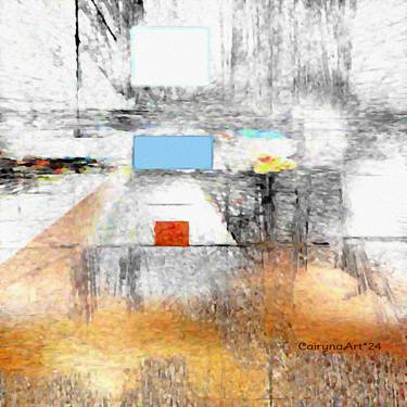 Original Abstract Landscape Digital by Iryna Calinicenco