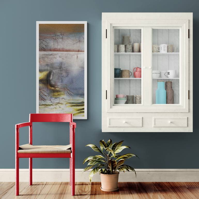 Original Abstract Expressionism Landscape Digital by Iryna Calinicenco