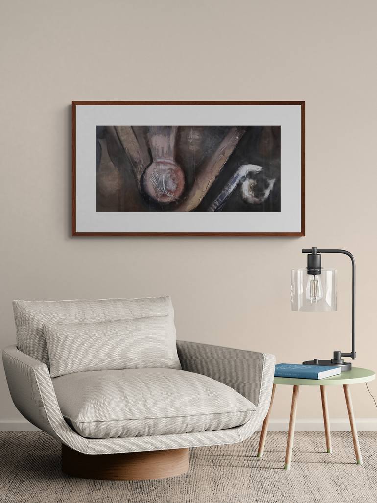 Original Abstract Expressionism Still Life Painting by Iryna Calinicenco