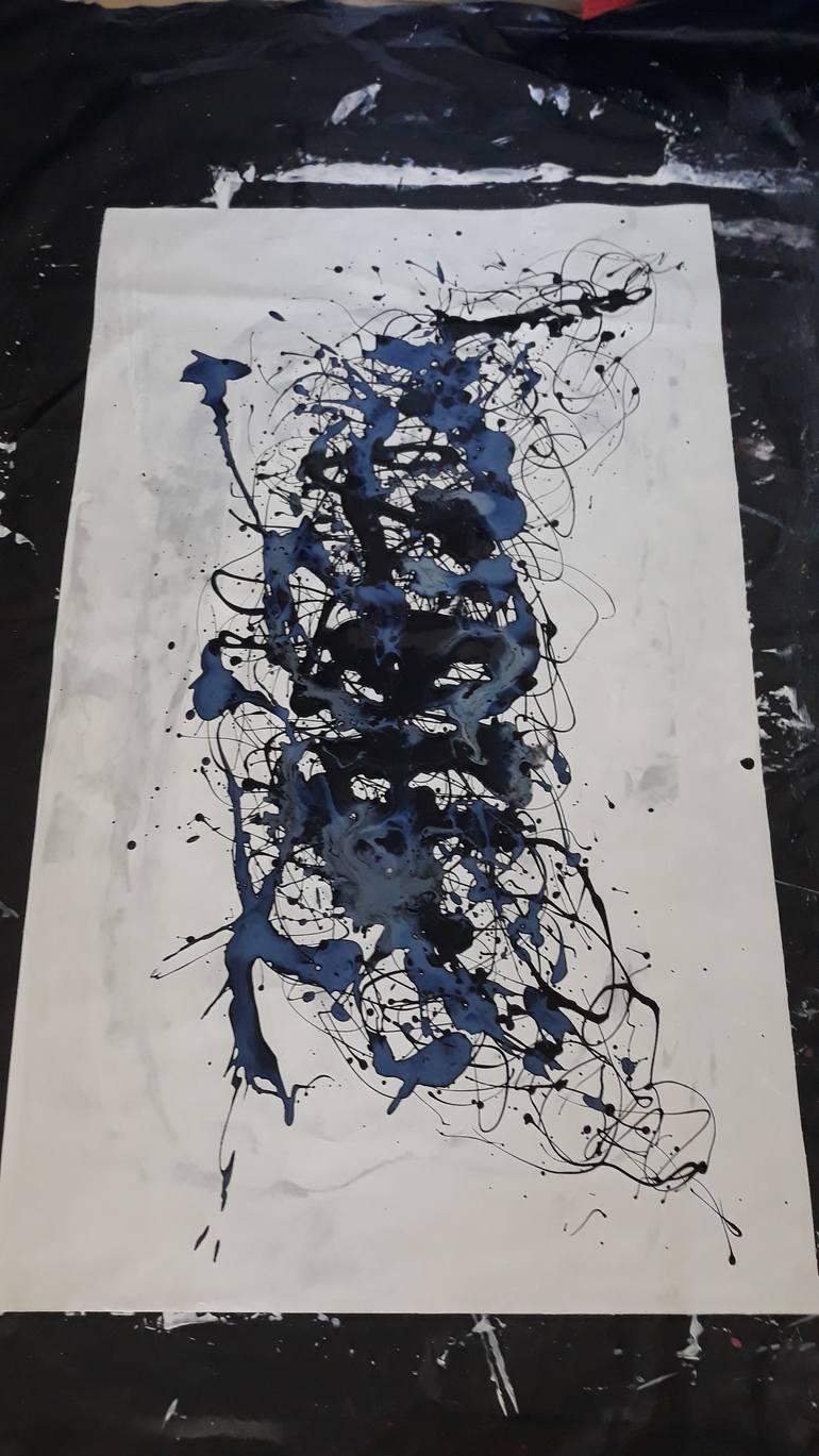 Original Abstract Fantasy Painting by Iryna Calinicenco