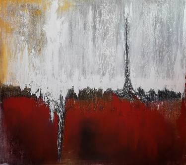 Original Fine Art Abstract Paintings by Iryna Calinicenco