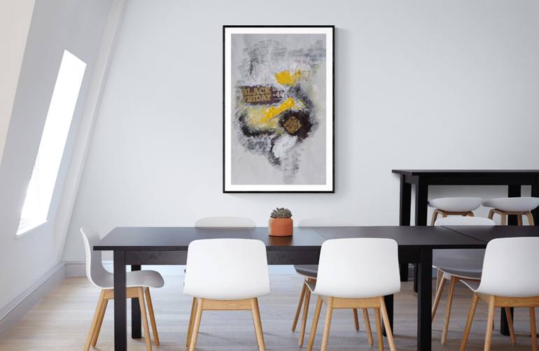 Original Dada Abstract Collage by Iryna Calinicenco