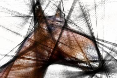 Original Abstract Horse Digital by Iryna Calinicenco