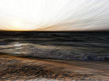 Original Abstract Expressionism Seascape Digital by Iryna Calinicenco