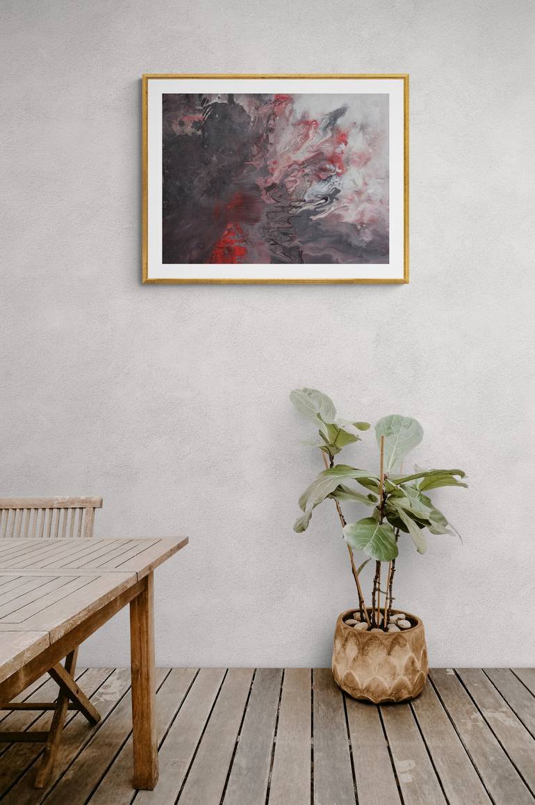 Original Abstract Men Painting by Iryna Calinicenco