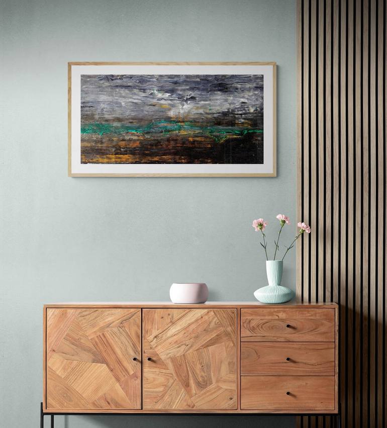 Original Expressionism Landscape Painting by Iryna Calinicenco