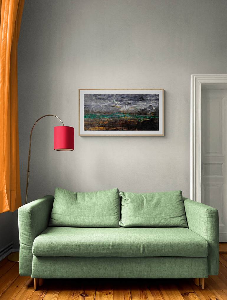 Original Expressionism Landscape Painting by Iryna Calinicenco