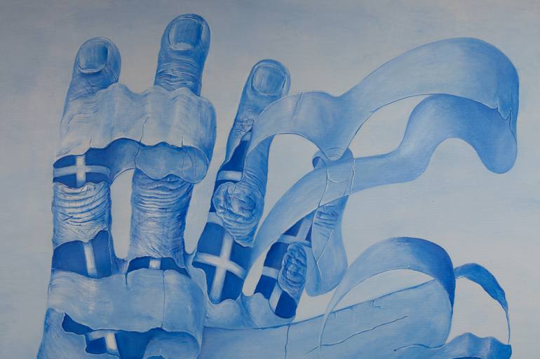 Original Dada Body Painting by Mirena Rhee