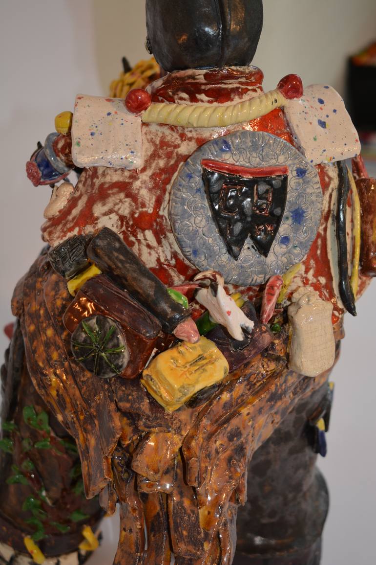 Original Pop Art Fantasy Sculpture by Louise L