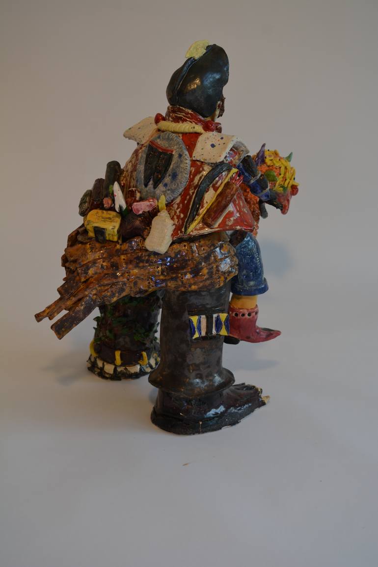 Original Pop Art Fantasy Sculpture by Louise L