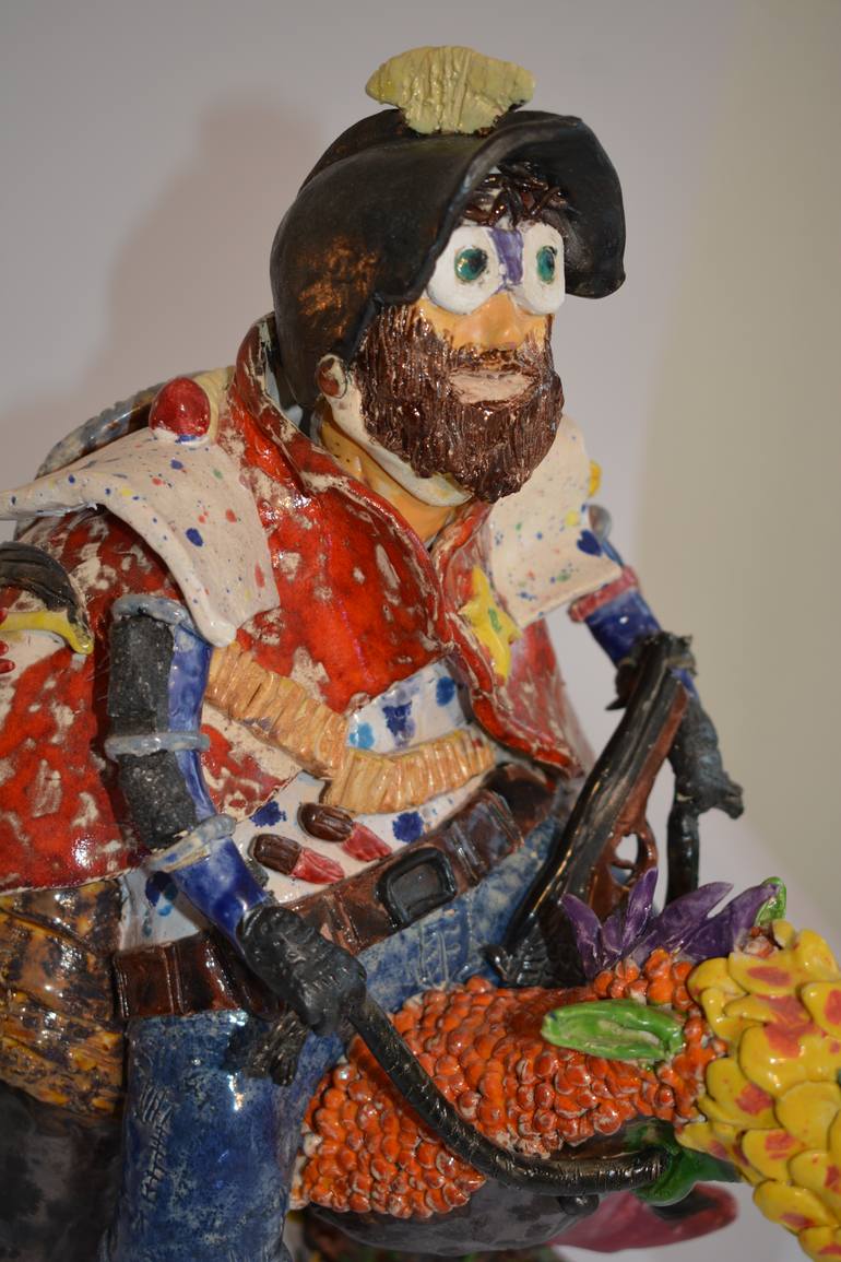 Original Pop Art Fantasy Sculpture by Louise L