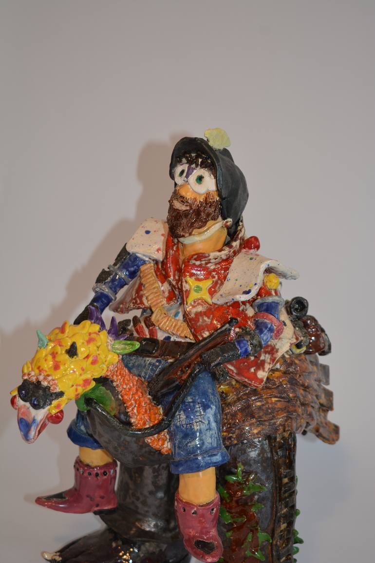 Original Pop Art Fantasy Sculpture by Louise L