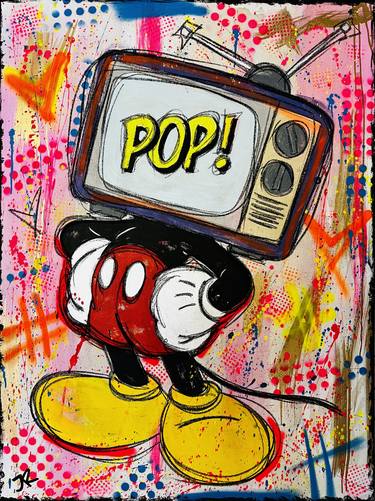 Original Pop Art Cartoon Mixed Media by jose rivera
