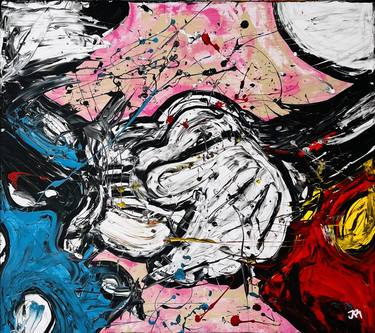 Original Abstract Expressionism Pop Culture/Celebrity Paintings by jose rivera