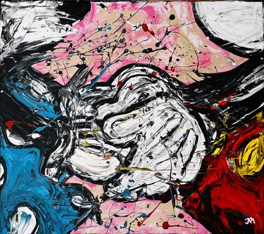 Original Abstract Expressionism Pop Culture/Celebrity Painting by jose rivera