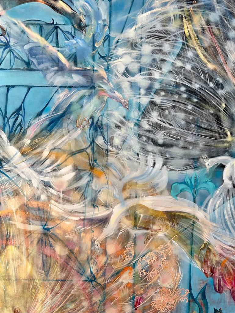 Original Art Nouveau Animal Painting by Karine Paronyanc