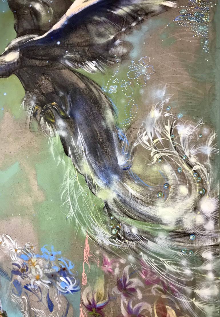 Original Art Nouveau Animal Painting by Karine Paronyanc