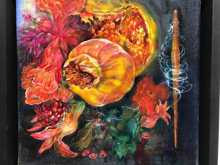 Original Symbolism Still Life Painting by Karine Paronyanc