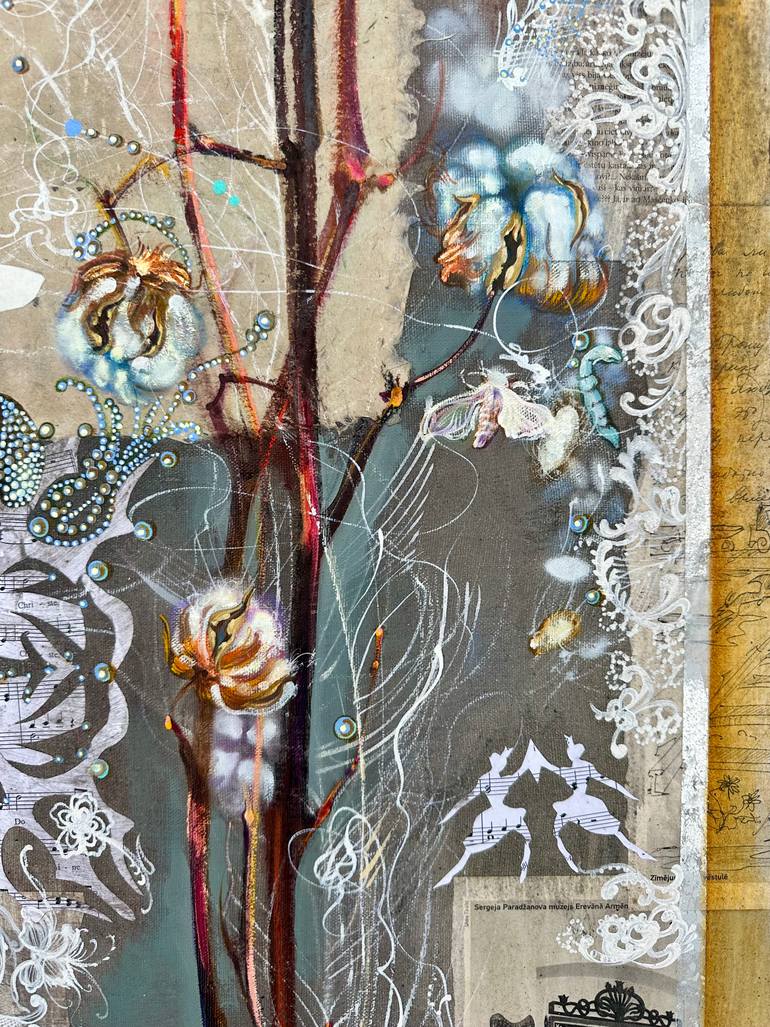Original Conceptual Botanic Painting by Karine Paronyanc