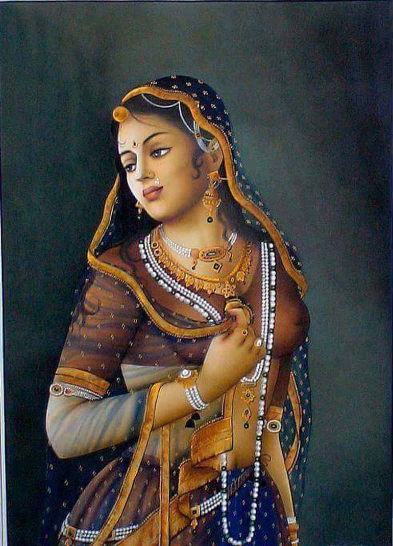 Beautiful Royal Woman Painting by Suncity Decor