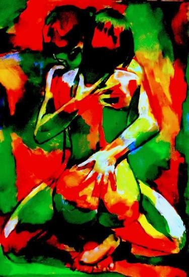 Original Abstract Nude Paintings by Suncity Decor