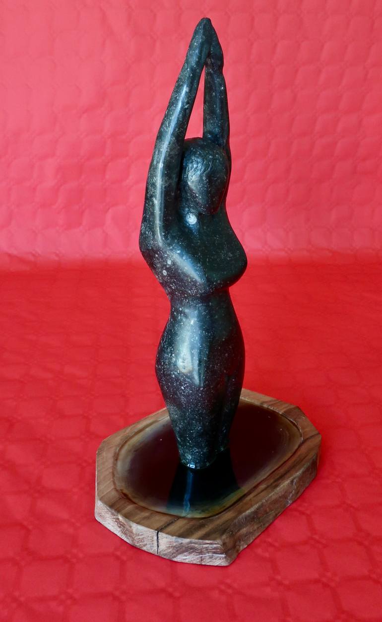 Original Figurative People Sculpture by Caroline Wheaton