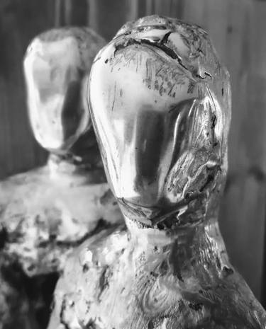 Original Modern People Sculpture by Caroline Wheaton
