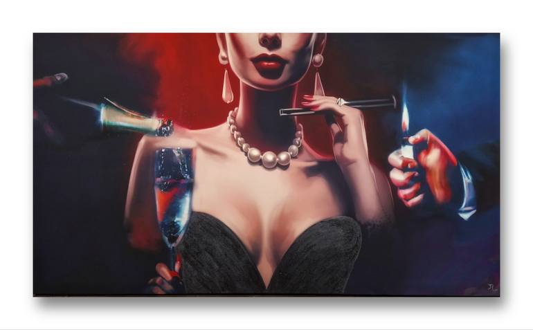 Original Contemporary Women Painting by Jolanta Rabenstein