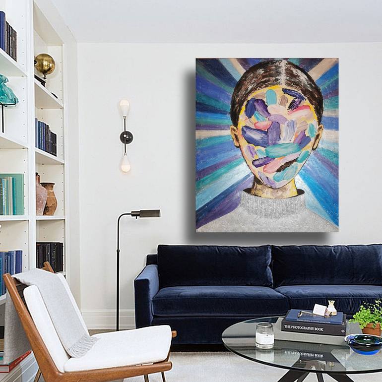Original Conceptual Abstract Painting by Elena Ivchenko
