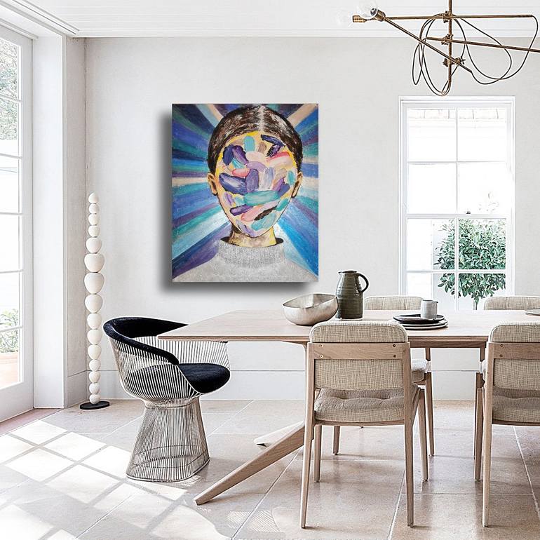 Original Conceptual Abstract Painting by Elena Ivchenko