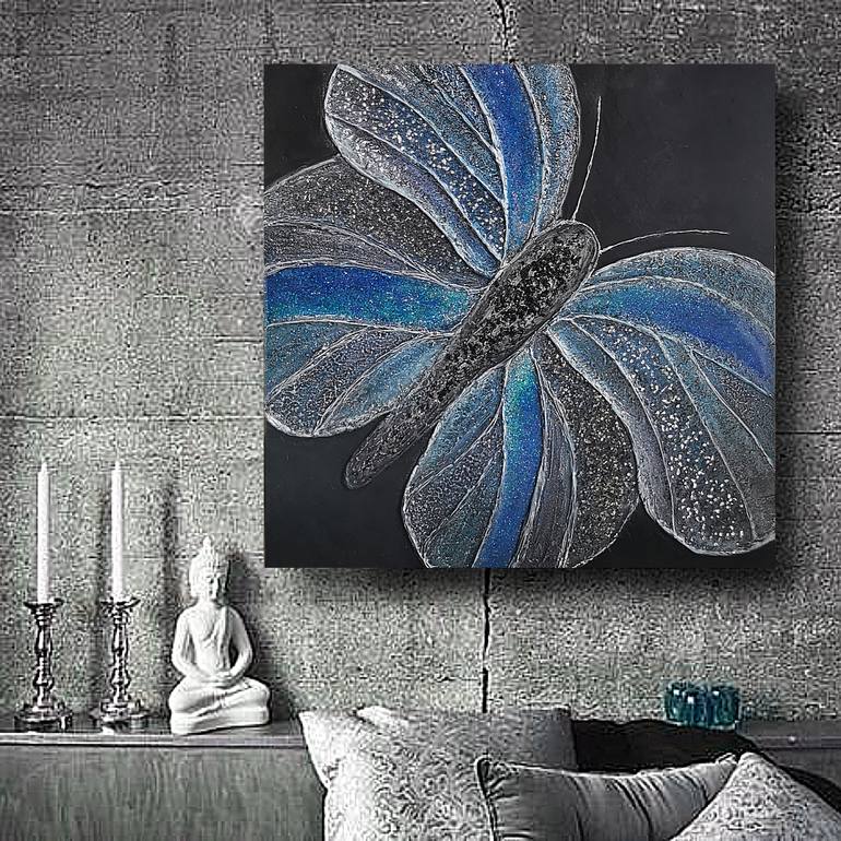 Original Abstract Animal Painting by Elena Ivchenko