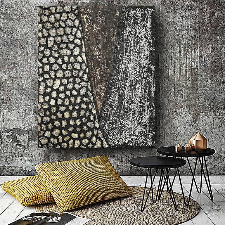 Original Art Deco Abstract Painting by Elena Ivchenko