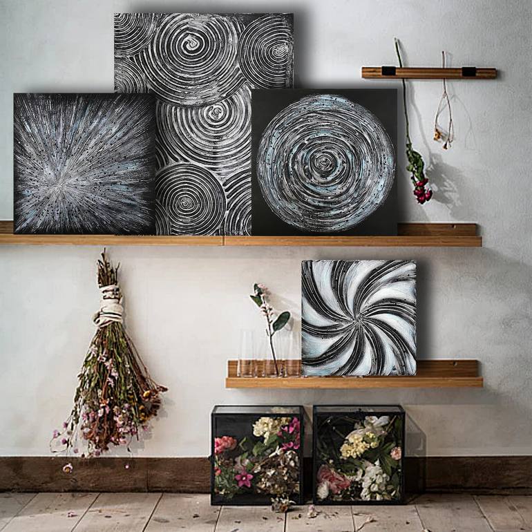 Original Conceptual Abstract Painting by Elena Ivchenko