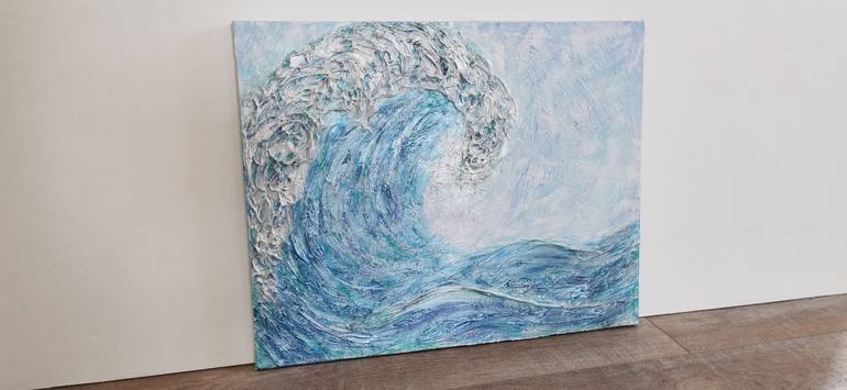 Original Abstract Seascape Painting by Elena Ivchenko