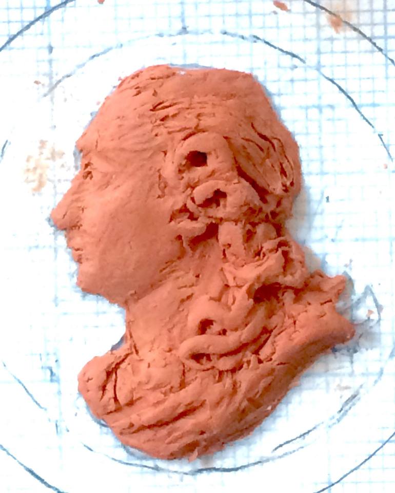 Original Figurative People Sculpture by Dom Ramos