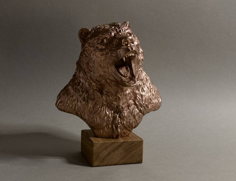 Original Figurative Animal Sculpture by Denis Tretyakov