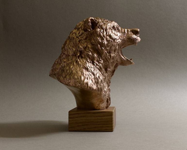 Original Figurative Animal Sculpture by Denis Tretyakov