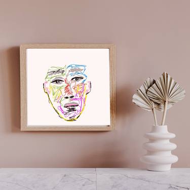 Abstract art face - Limited Edition of 100 thumb