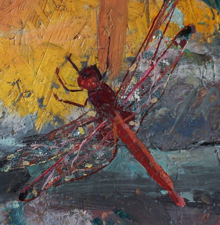 Original Expressionism Animal Painting by Dora Stork