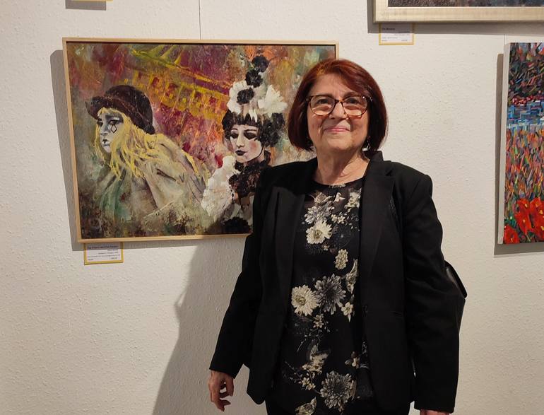 Original Contemporary People Painting by Dora Stork