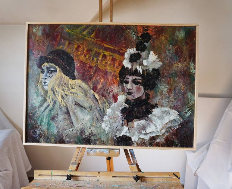 Original Contemporary People Painting by Dora Stork