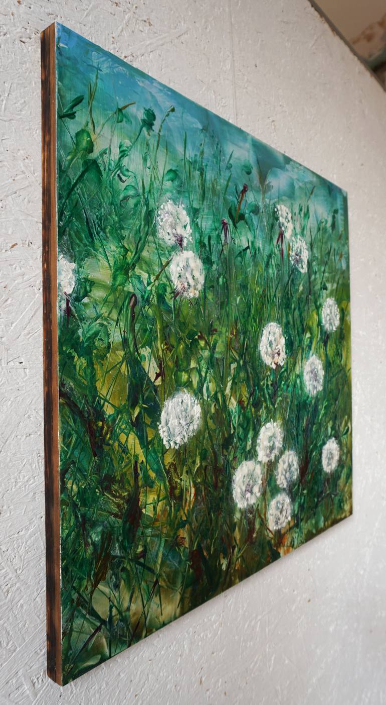 Original Abstract Botanic Painting by Dora Stork